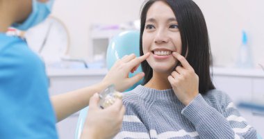 depositphotos 185746428 stock photo woman talk dentist dental clinic