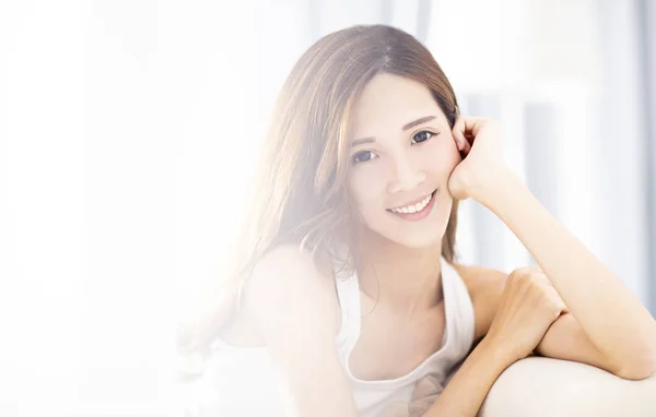 depositphotos 251937275 stock photo young beautiful relaxed woman sitting